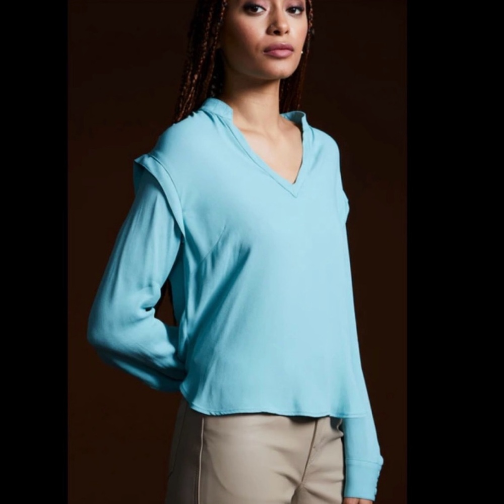 Rachel Comey | Veracity Top in Aqua | 2